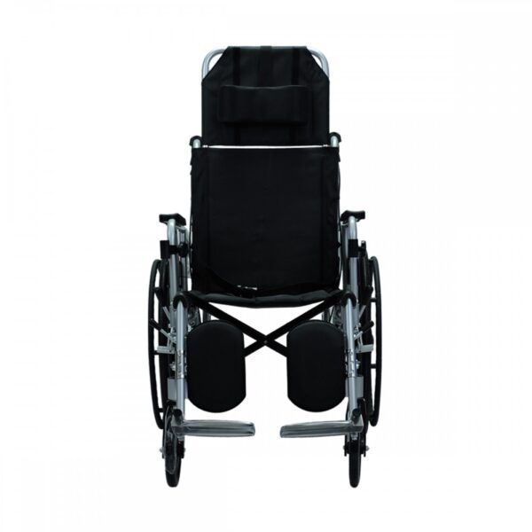 Silla De Ruedas en aluminio con espaldar reclinable y extensión cefálica
