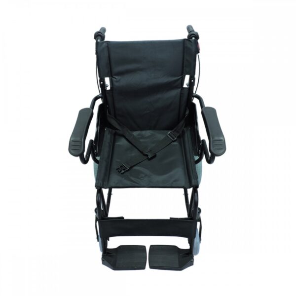 Silla de Ruedas de transporte con apoyabrazos y reposapiés fijos_03 Silla de Ruedas de transporte con apoyabrazos y reposapiés fijos