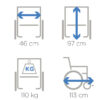 Silla de Ruedas eléctrica Espaldar Reclinable