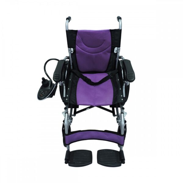 silla-de-ruedas-electrica-con-espaldar-abatible- Silla de ruedas eléctrica espaldar abatible y Bocina