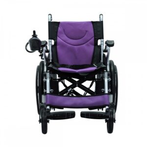 Silla de ruedas eléctrica espaldar abatible y Bocina