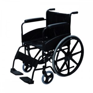 Silla de ruedas estándar Reposa brazos y pies fijos