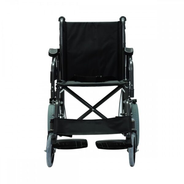 silla-de-ruedas-reposa-brazos-y-pies-desmontables Silla de Ruedas de transporte Reposa brazos y pies desmontables