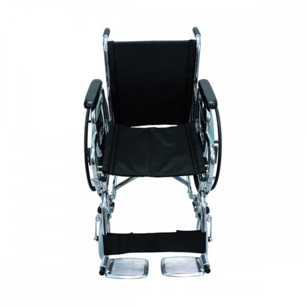 Silla de ruedas tipo escritorio Reposa brazos y pies desmontables