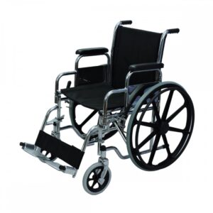 Silla de ruedas tipo escritorio Reposa brazos y pies desmontables