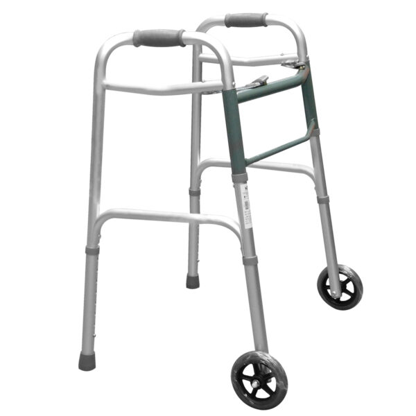 CAMINADOR RUEDAS PLATA-3 Caminador con Ruedas color Plata